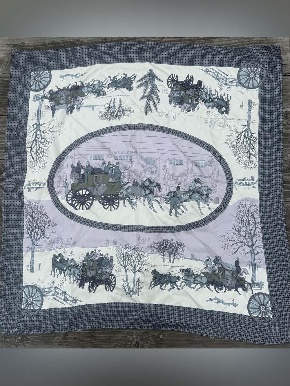 Forele silk scarf. Beautiful design